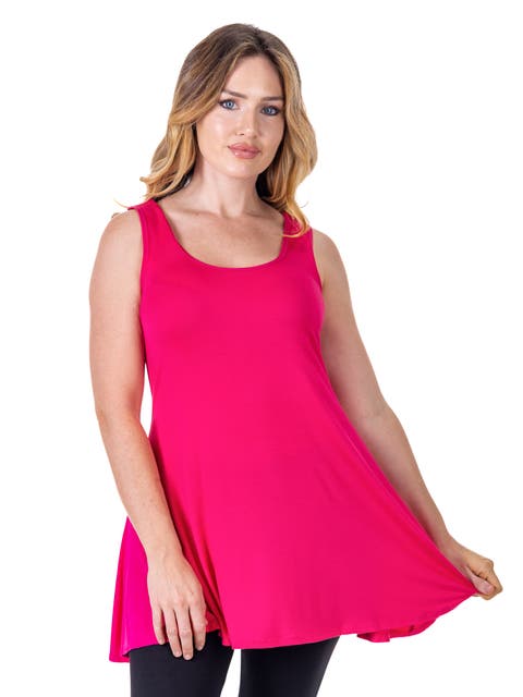 Scoop Neck Sleeveless Tunic Top