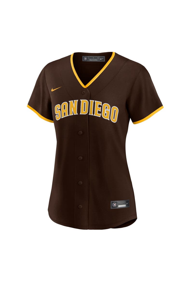 Women's Nike Fernando Tatís Jr. Brown San Diego Padres Road Replica Player Jersey, Alternate, color, Brown