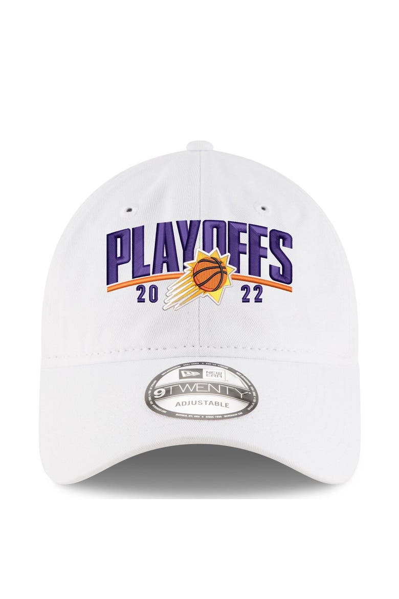 Men's New Era White Phoenix Suns 2022 NBA Playoffs Arch 9TWENTY Adjustable Hat, Alternate, color, White