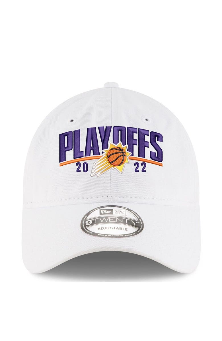 New Era Men's New Era White Phoenix Suns 2022 NBA Playoffs Arch 9TWENTY Adjustable Hat, Alternate, color,