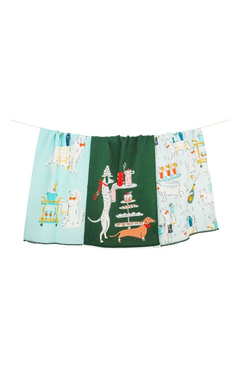 Cocktail Hour Set of 3 Kitchen Towels