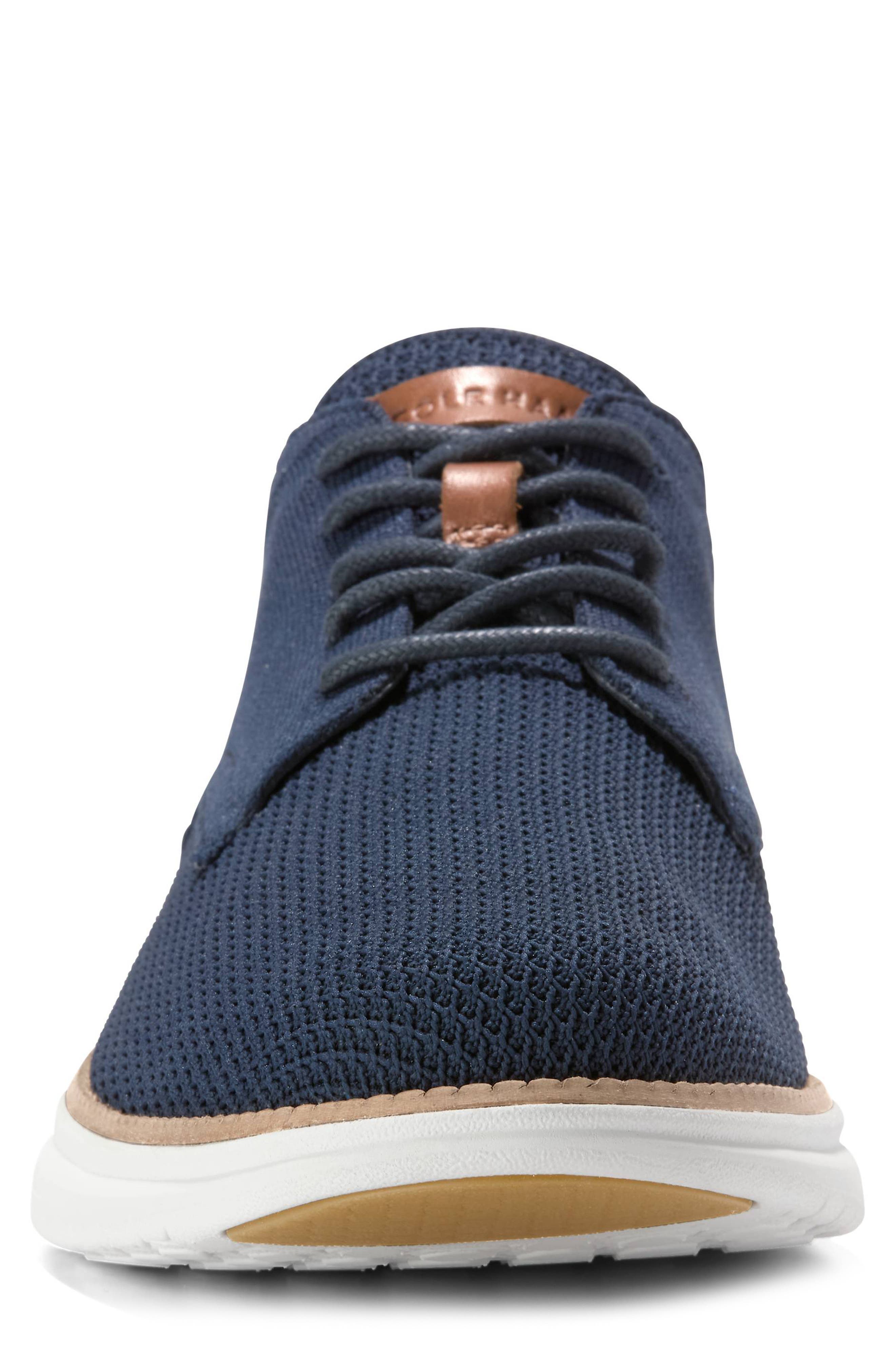 Grand Hurrion Stitchlite™ Plain Toe Oxford, Alternate, color, NVY BLZR SLVR BRCH