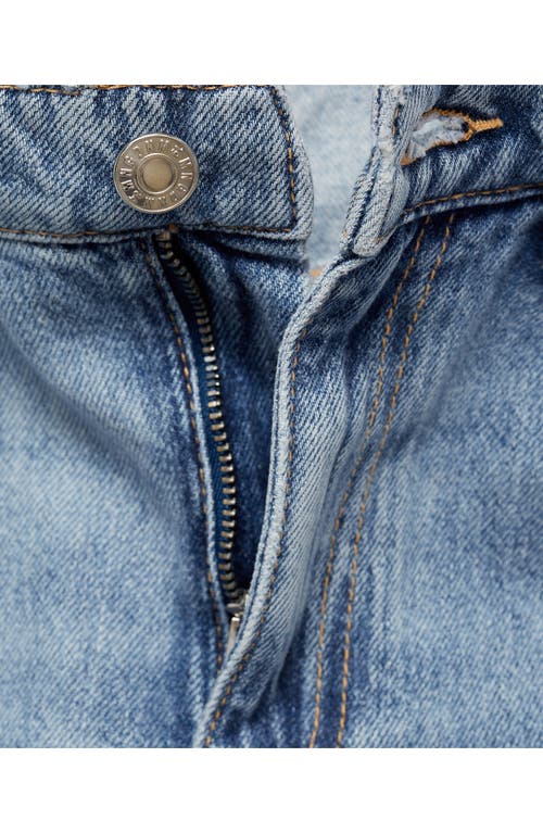 Mango Matilda Medium-rise Straight-fit Jeans Light Blue In Medium Blue