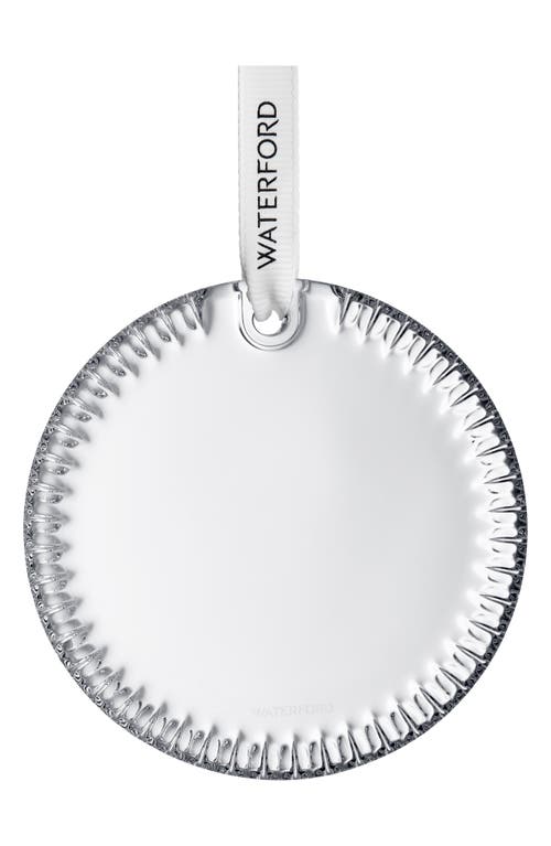 Waterford Crystal Disc Ornament In Transparent