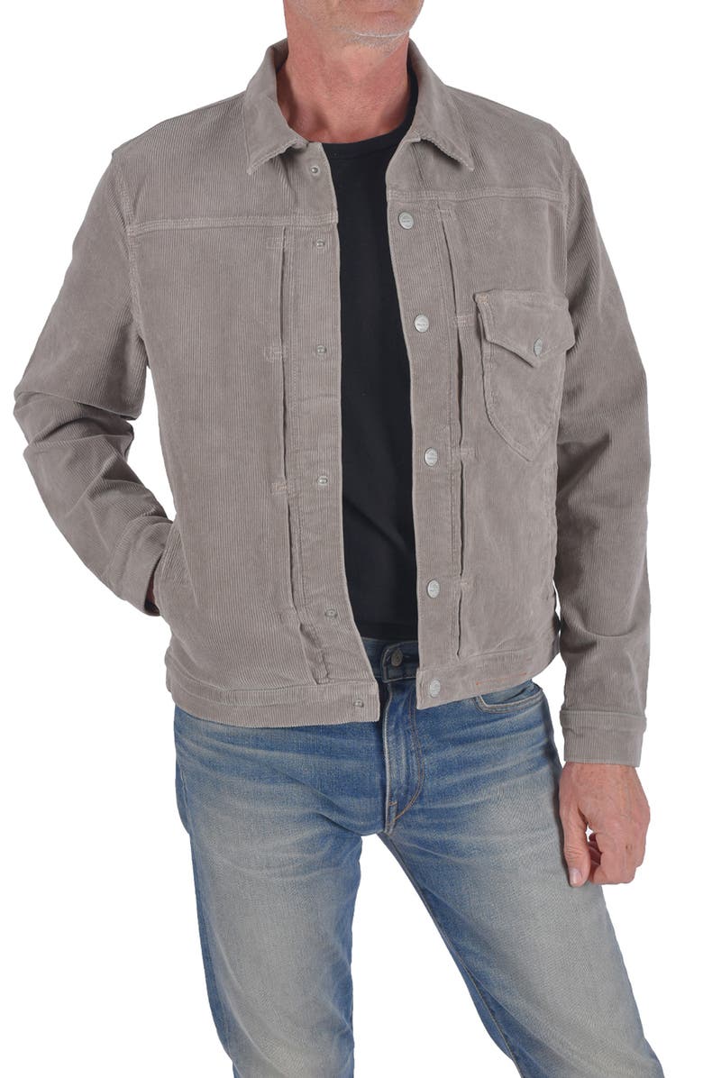 HIROSHI KATO The Blade Stretch Corduroy Jacket, Alternate, color, Light Gray