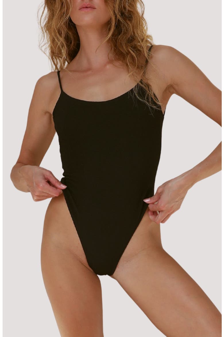 Surya One-Piece Swimsuit, Main, color, STONE RIPPLE