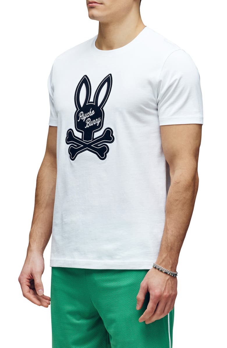 Psycho Bunny Derek Pima Cotton Appliqué Logo T-Shirt, Alternate, color, 
