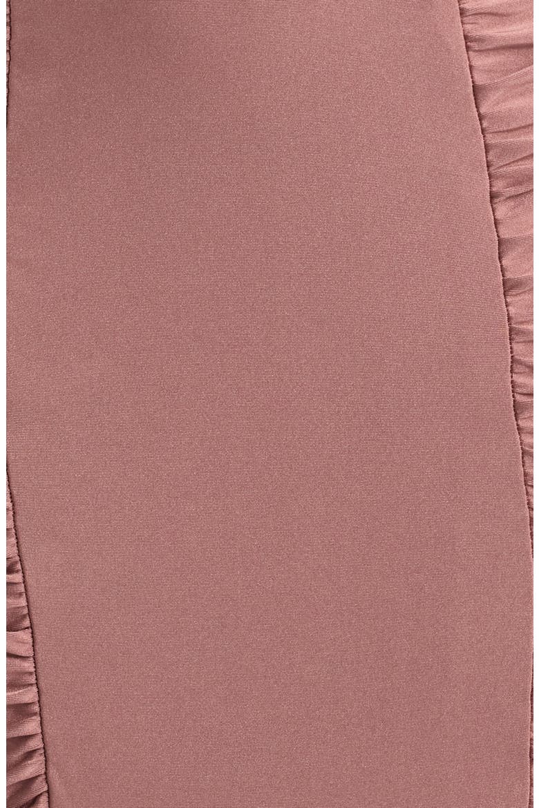 Amoria Stretch Satin Body-Con Gown, Alternate, color, DUSK