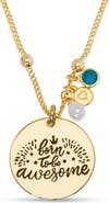 Lily Nily Kids' Born to be Awesome Pendant Necklace