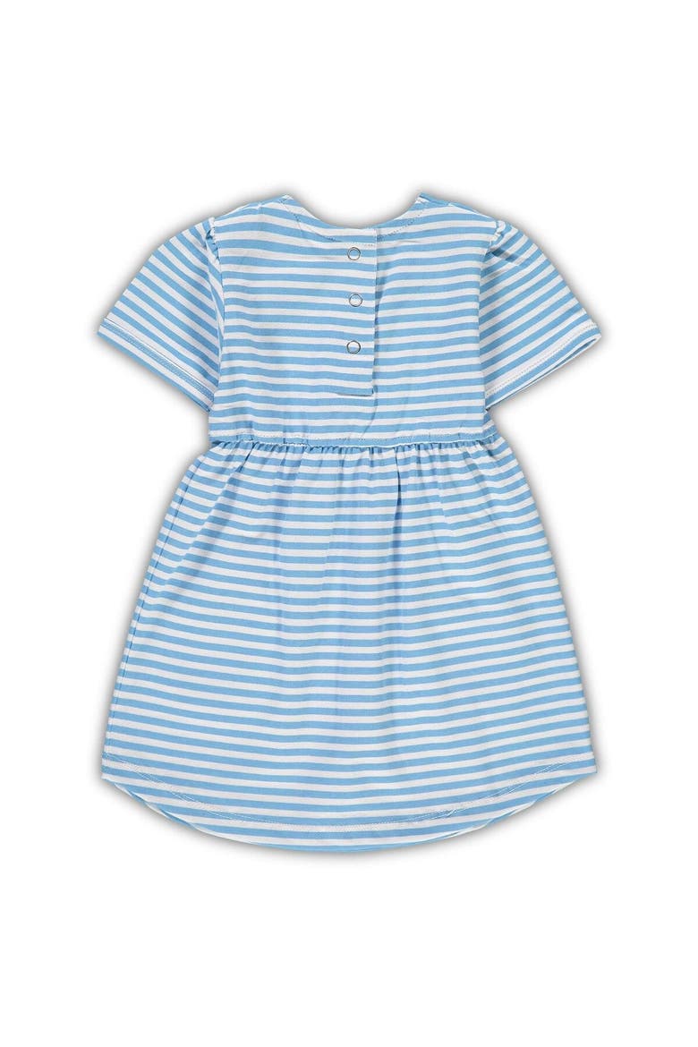Girl's Toddler Carolina Blue North Carolina Tar Heels Striped Dress with Pockets, Alternate, color, Light Blue