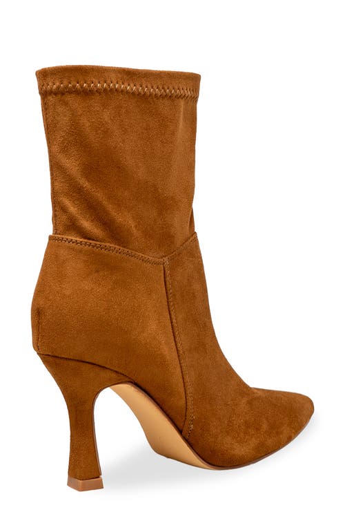 Chase & Chloe Chase And Chloe Pointed Toe Leather Bootie In Multi