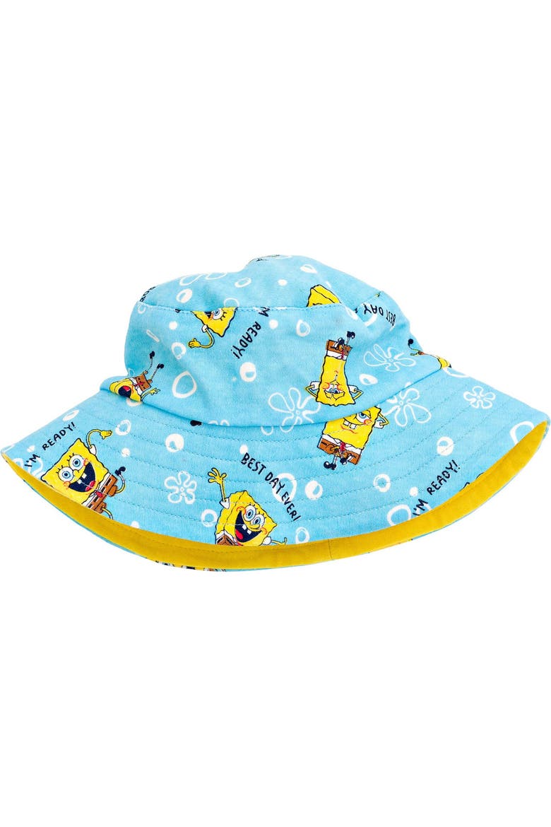 2-piece Romper And Hat Set (baby), Alternate, color, SpongeBob Yellow Blue
