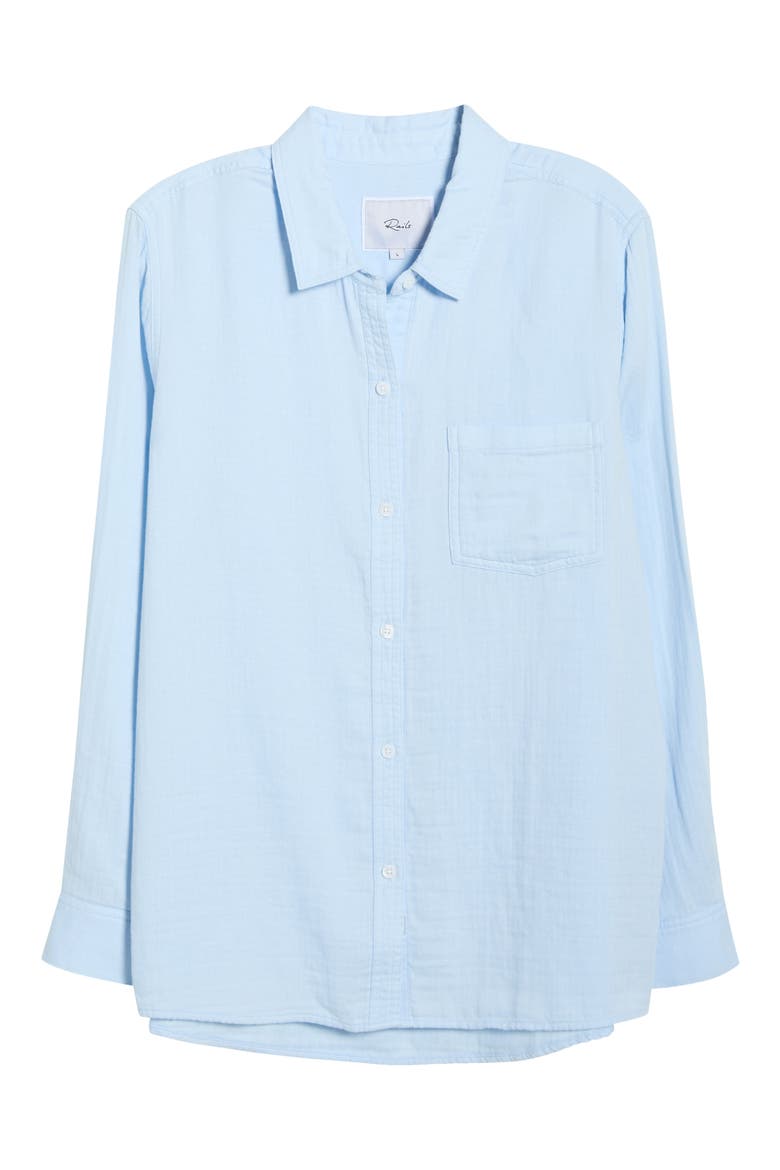 Freeman Cotton Button-Up Shirt, Alternate, color, BLUEBELL