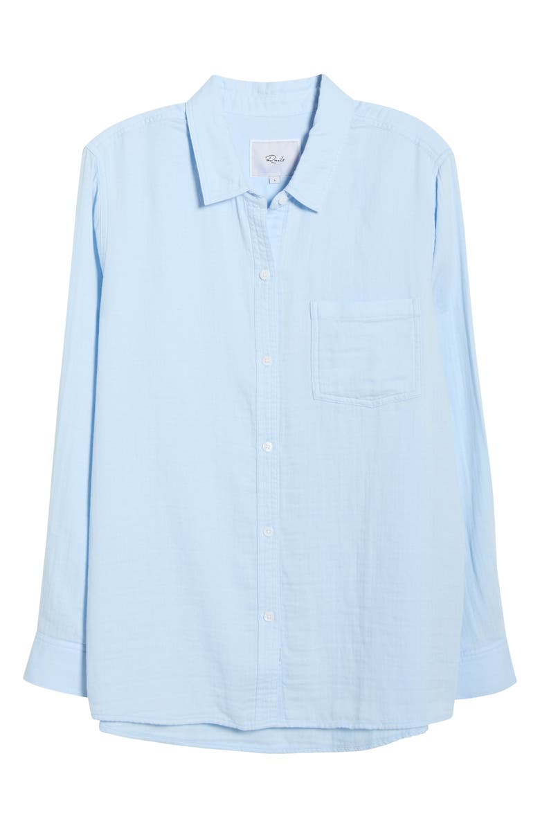 Rails Freeman Cotton Button-Up Shirt, Main, color, Bluebell