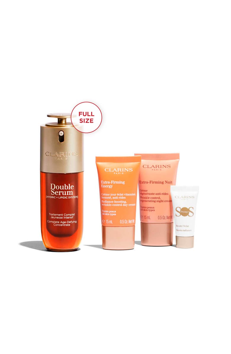 Clarins Double Serum & Extra-Firming - Smoothing Skin Care Set (Limited Edition) $210 Value, Alternate, color, 