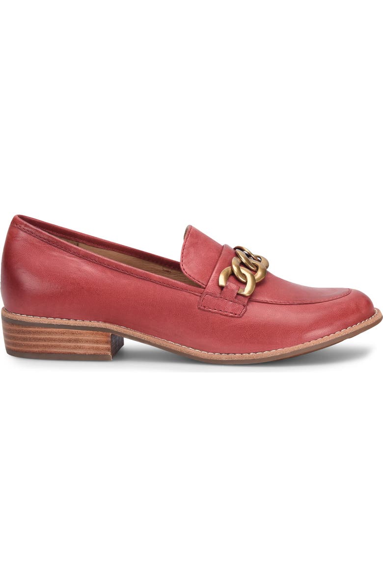 Söfft Nevara Loafer, Alternate, color, Red Tangerine