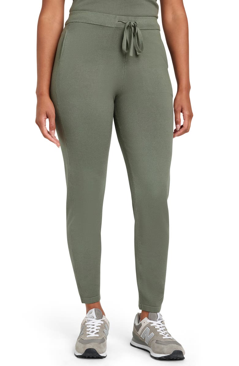 Splendid x @cellajaneblog Sweater Knit Joggers, Main, color, Olive