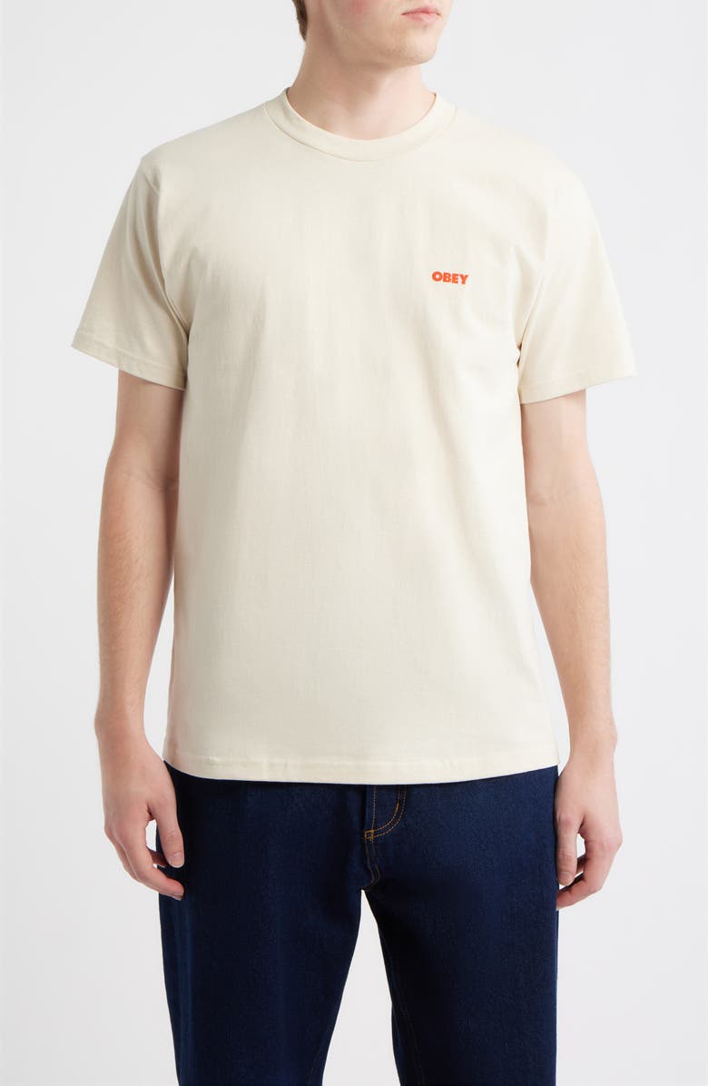 Obey Love In A Void Graphic T-Shirt, Main, color, Cream