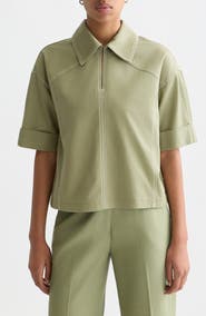 Scotch & Soda Short Sleeve Cotton Blend Utility Shirt