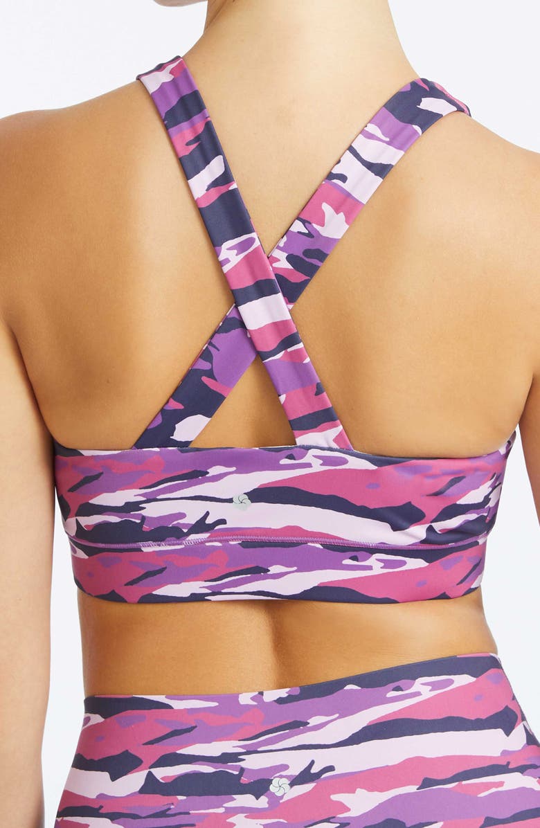 YogaWorks Crossback Performance Sports Bra, Alternate, color, 