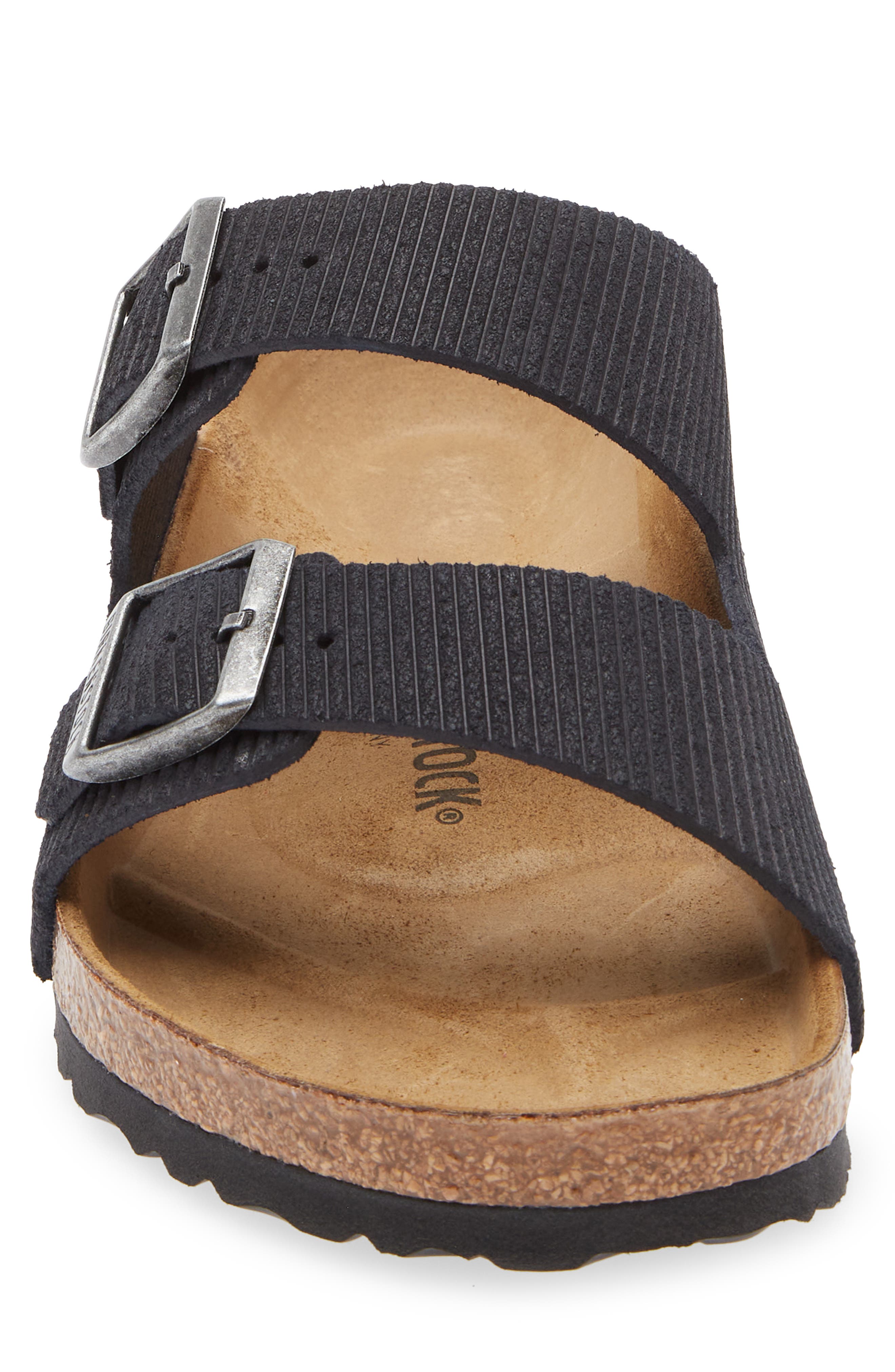 Birkenstock Arizona Corduroy Slide Sandal - Discontinued, Alternate, color, Midnight