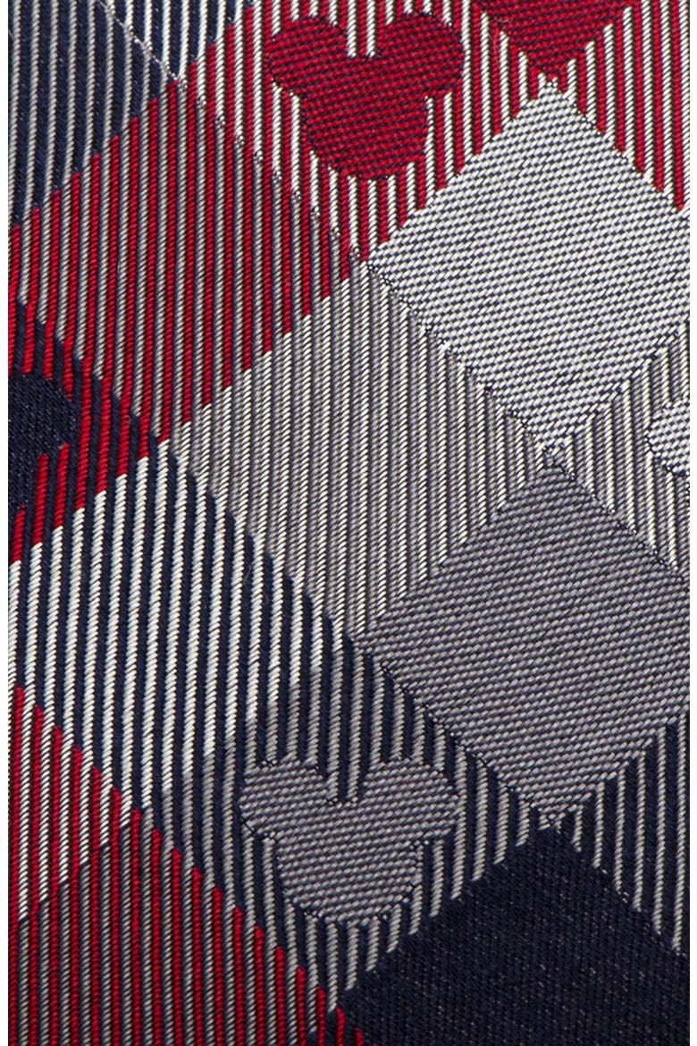 Plaid Mickey Mouse Silk Tie, Alternate, color, MULTI