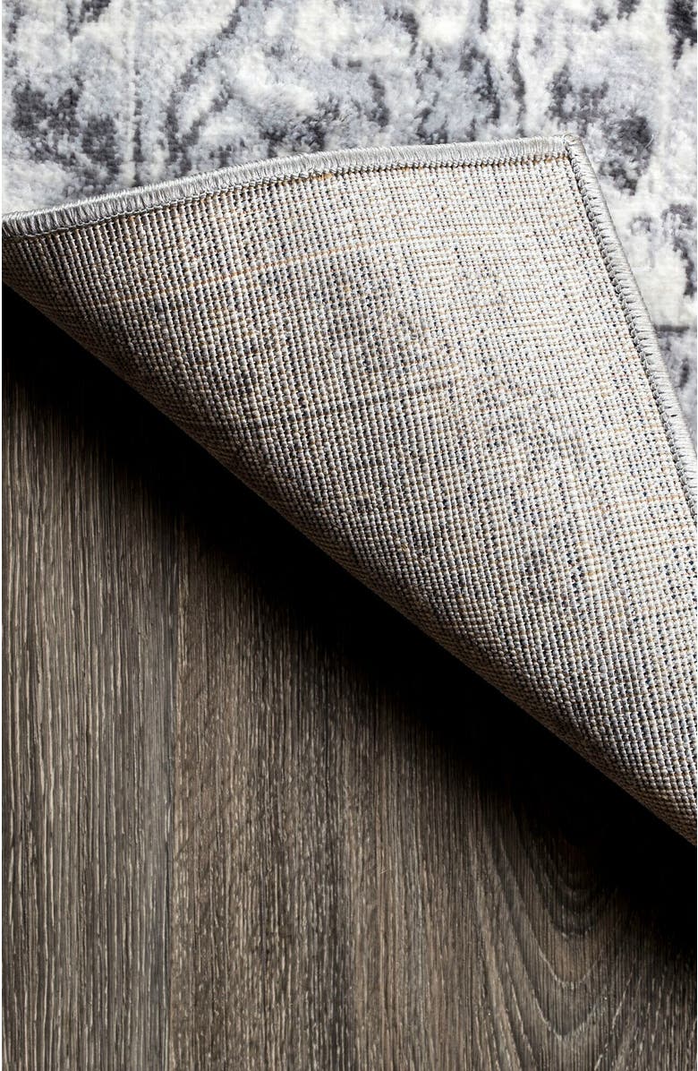 JONATHAN Y Lotus Modern Persian Floral Area Rug, Alternate, color, Gray