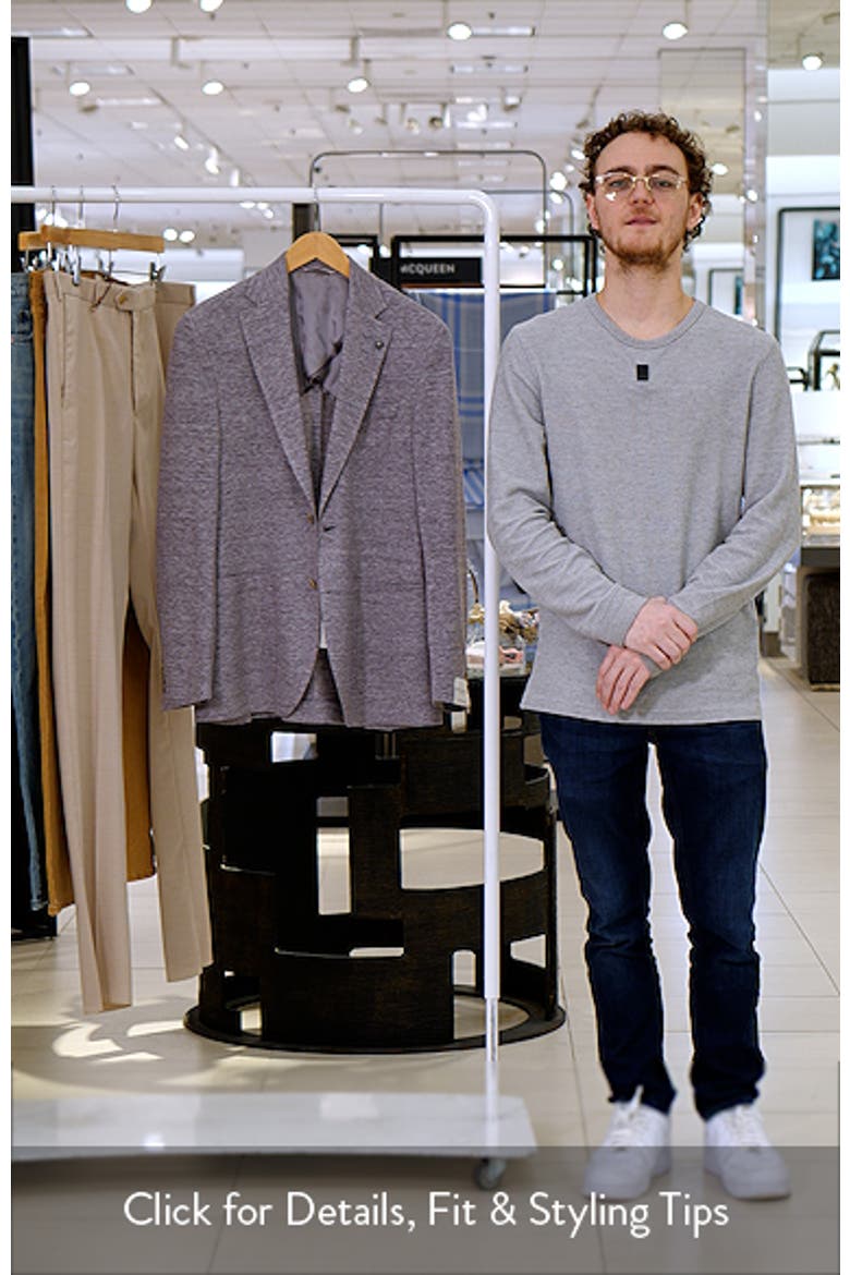 Hartford Mauve Mélange Knit Linen & Wool Blend Sport Coat video