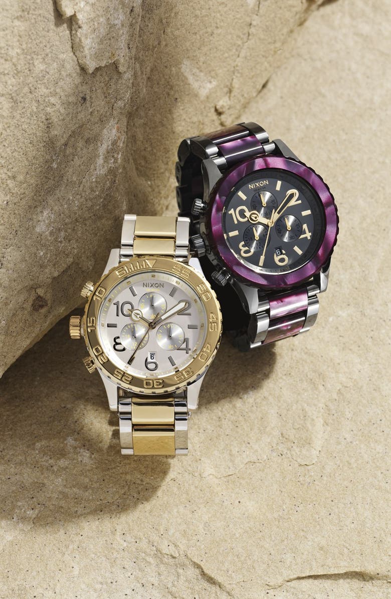 Nixon 'The 42-20 Chrono' Watch, 42mm, Alternate, color, 