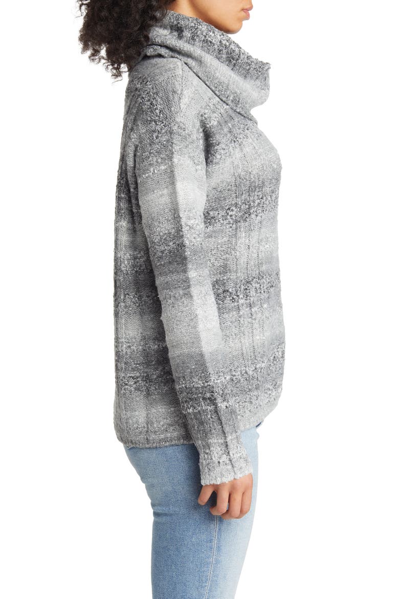 Space Dye Turtleneck Sweater, Alternate, color, GREY COMBO