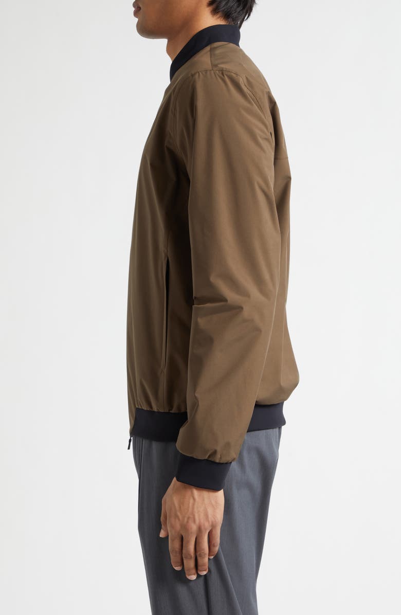 Herno Waterproof Bomber Jacket, Alternate, color, Army Green