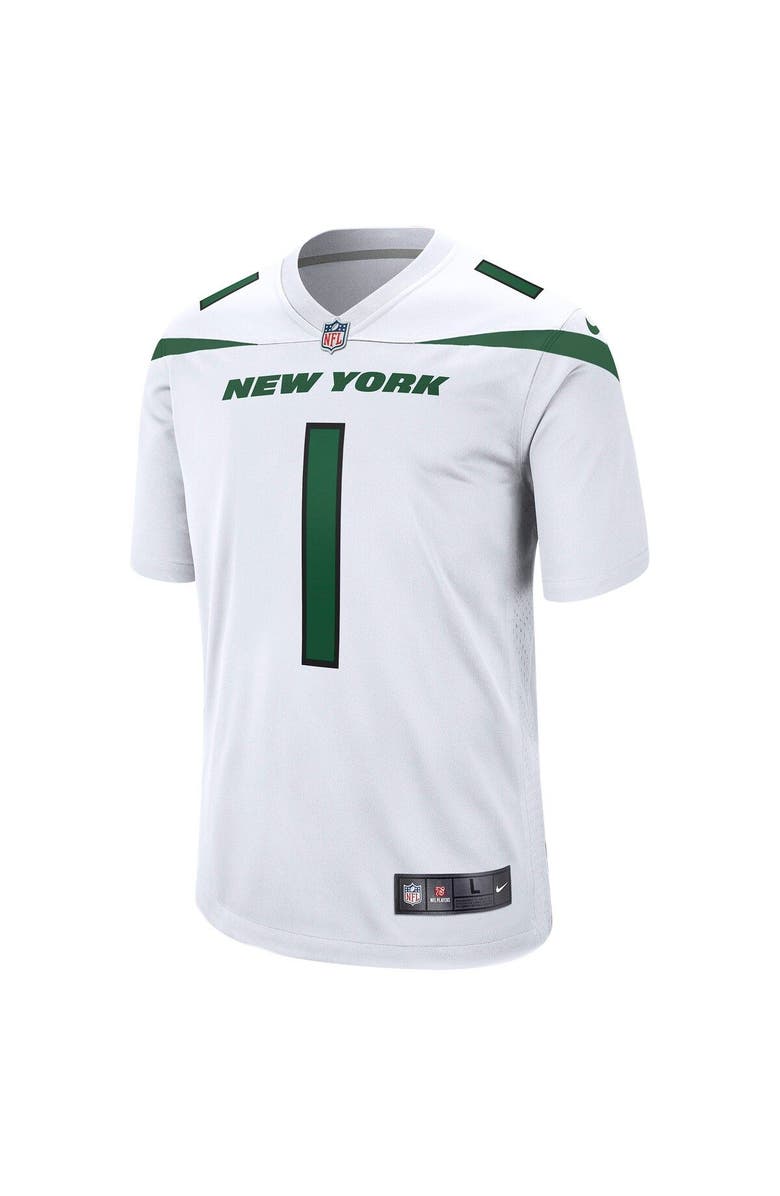 Nike Men's Nike Ahmad Sauce Gardner White New York Jets Player Game Jersey, Alternate, color,