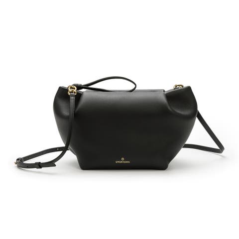 Marta Leather Clutch Bag With Shoulder Strap