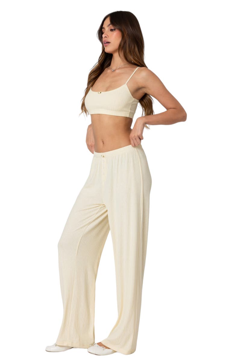 EDIKTED Lilou Rib Bralette Top, Alternate, color, 