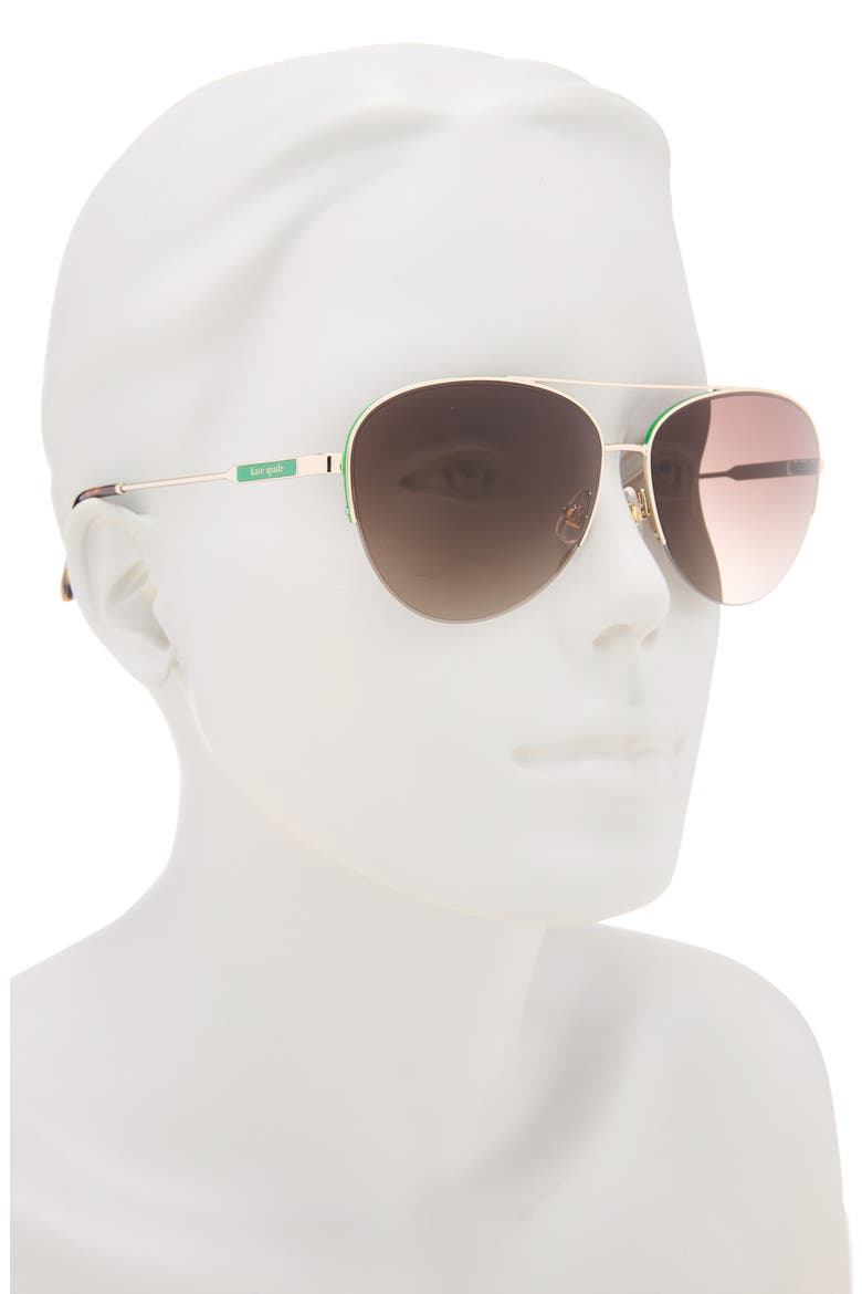 Janece 58mm Aviator Sunglasses, Alternate, color, 0PEF-HA