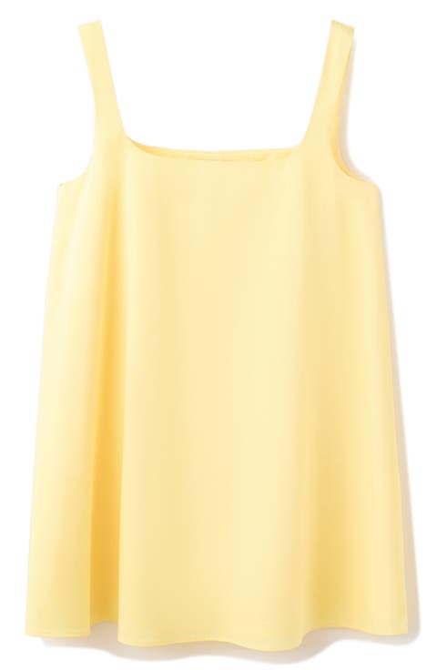 Flared Stretch Cotton Minidress