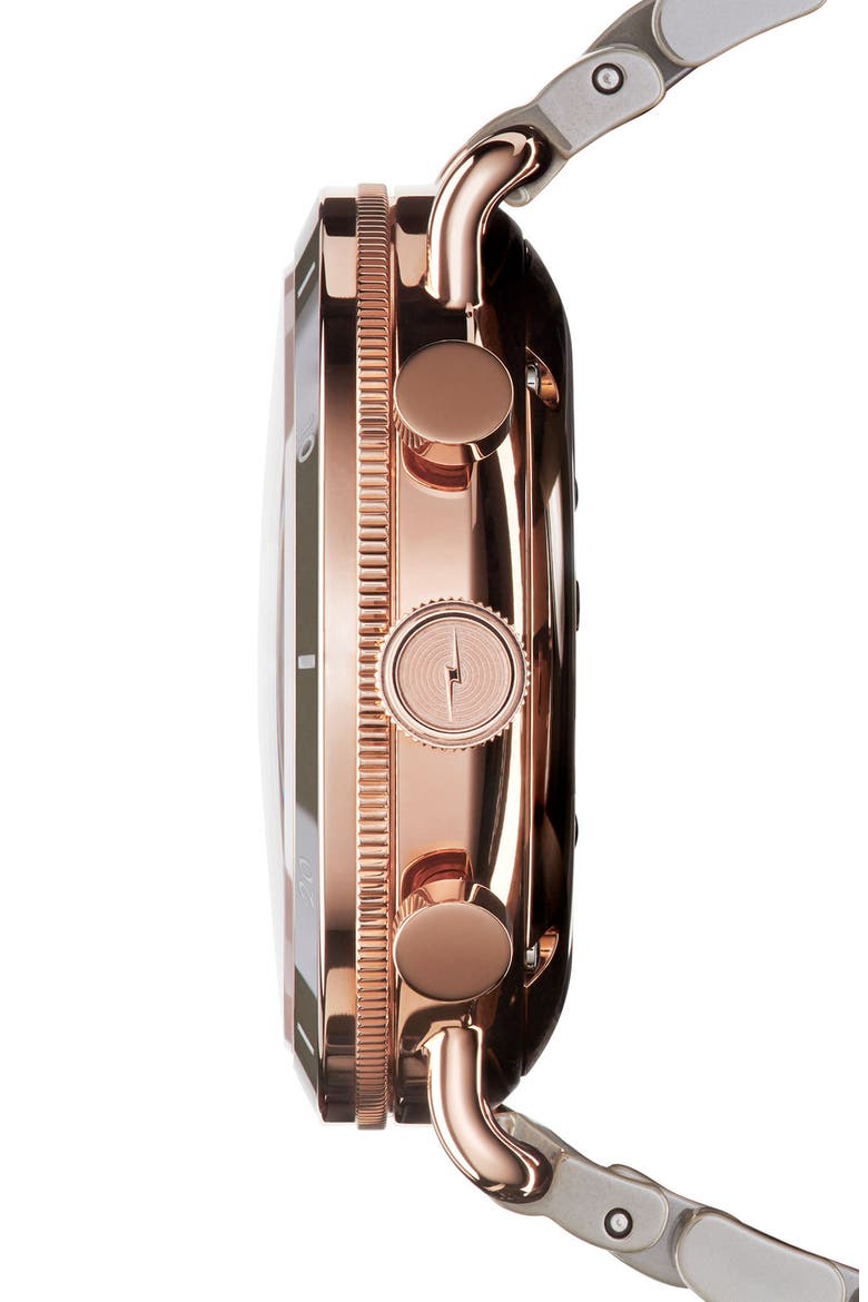 The Canfield Chrono Bracelet Watch, 40mm, Alternate, color, SOFTWHITE