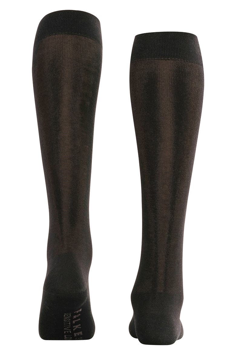 Sensitive London Cotton Blend Knee High Socks, Alternate, color, BLACK