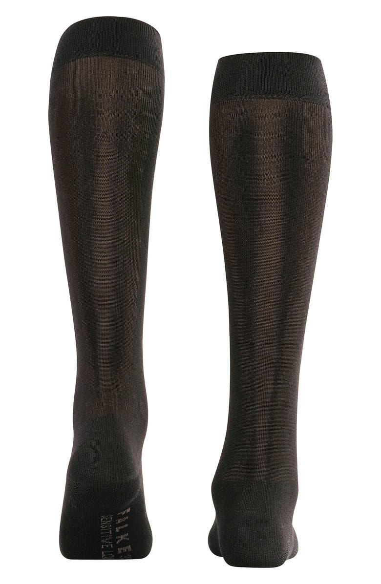 Falke Sensitive London Cotton Blend Knee High Socks, Alternate, color, Black
