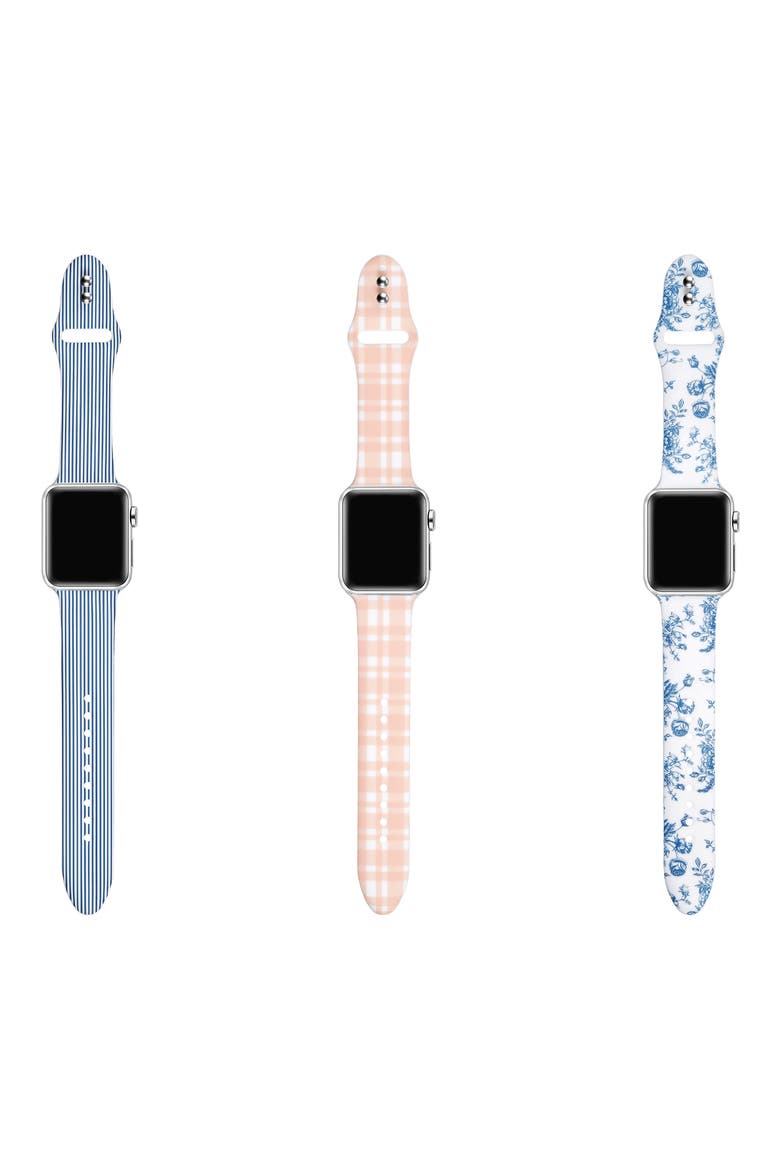 Assorted 3-Pack Silicone Apple Watch® Watchband, Alternate, color, ASSORTED
