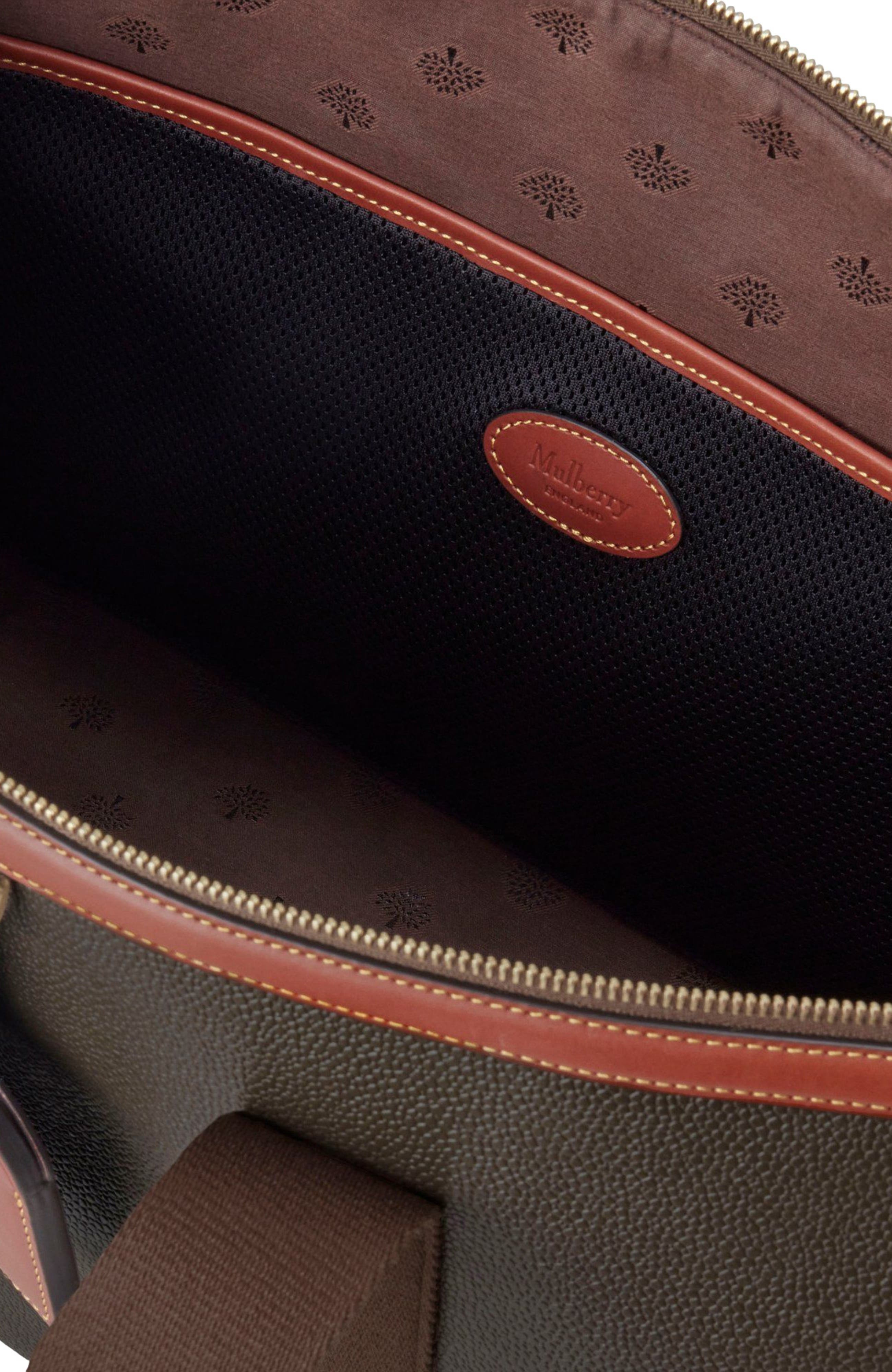 Heritage Day Clipper Eco Scotchgrain Duffle, Alternate, color, Mole-Cognac