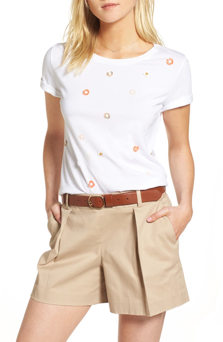 1901 Embellished Tee, Main, color, 