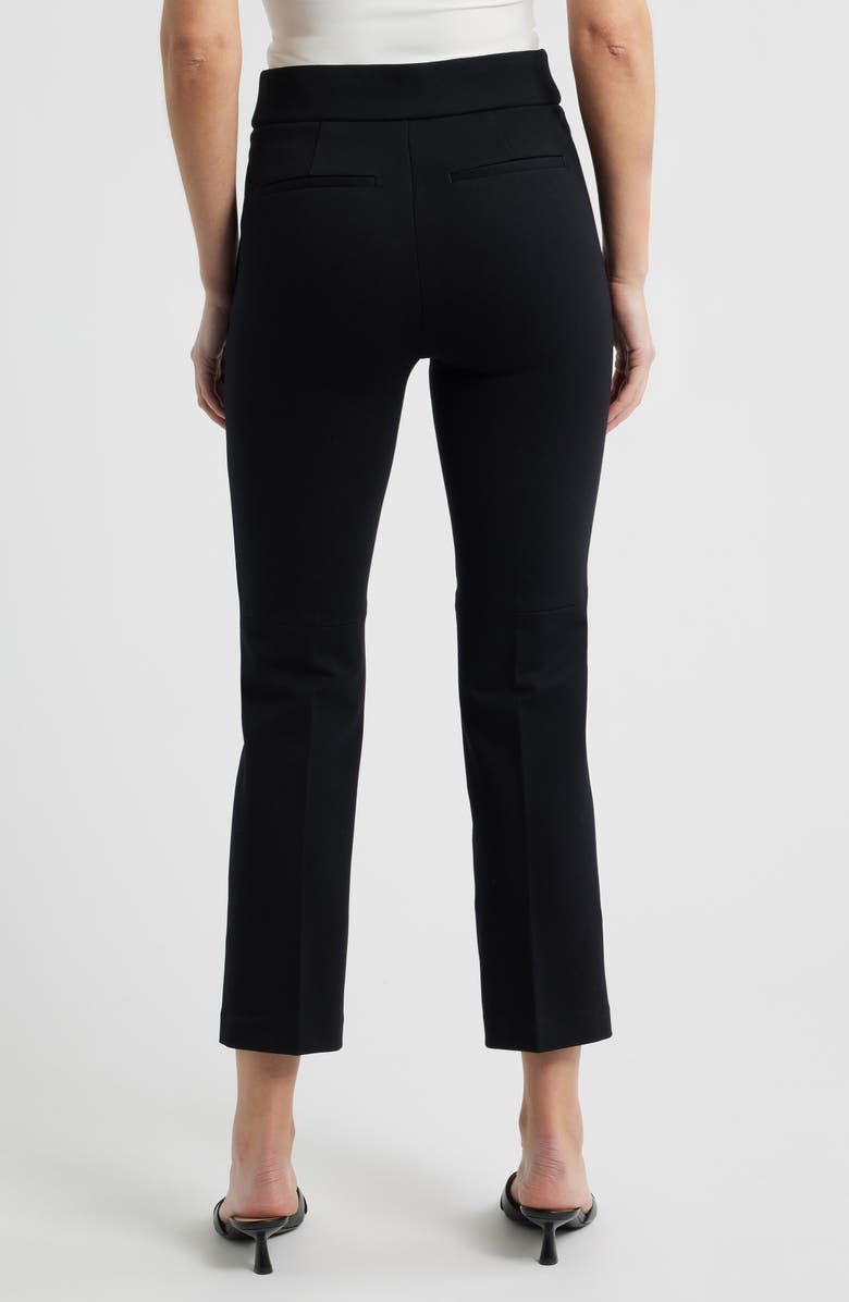 SPANX<sup>®</sup> Ponte Pintuck Kick Flare Pants, Alternate, color, Classic Black