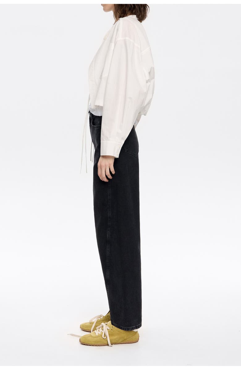 Bimba y Lola Barrel Jeans, Alternate, color, Washed Denim Black