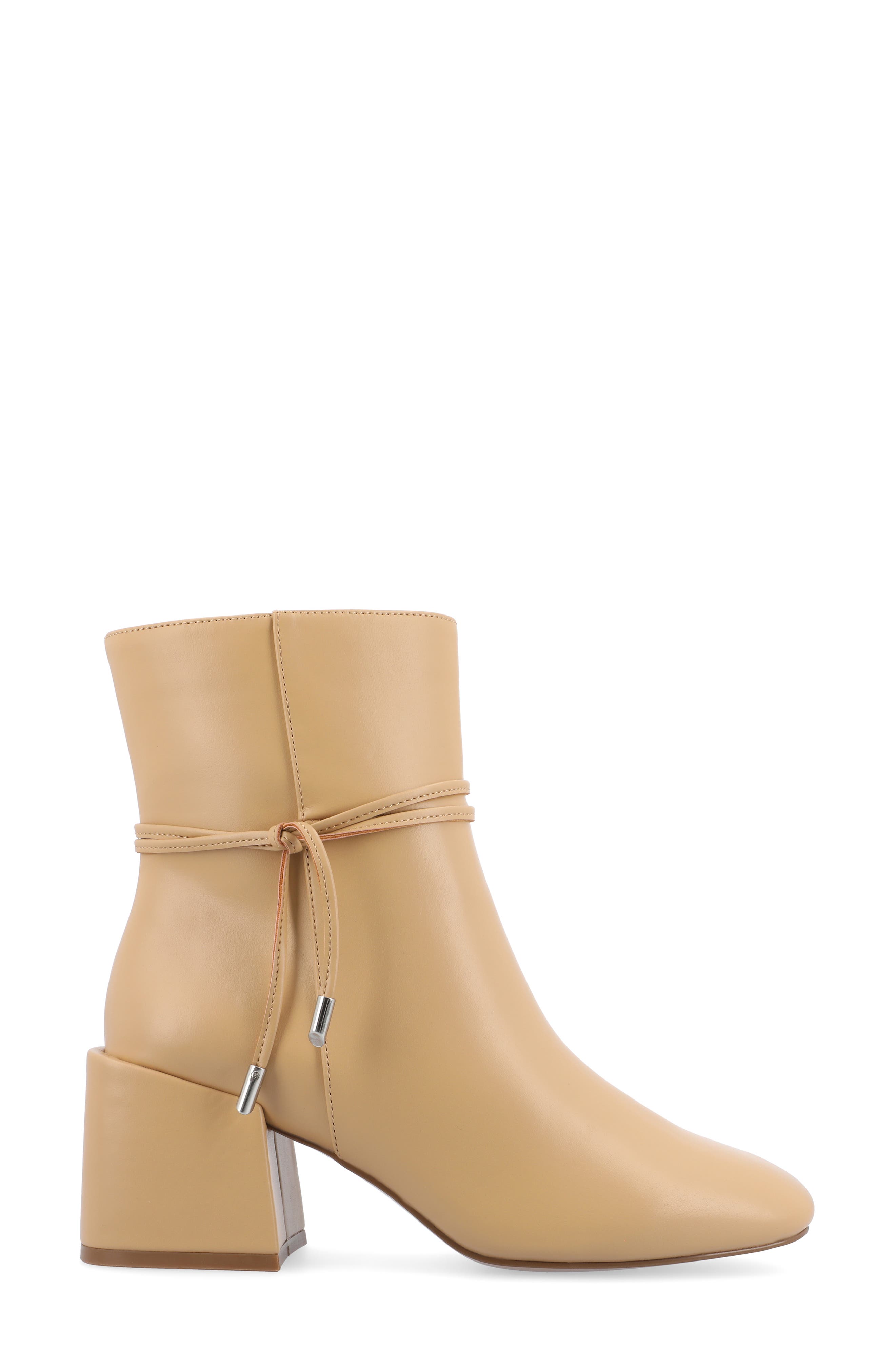 Journee Collection Beverly Block Heel Bootie, Alternate, color, Tan