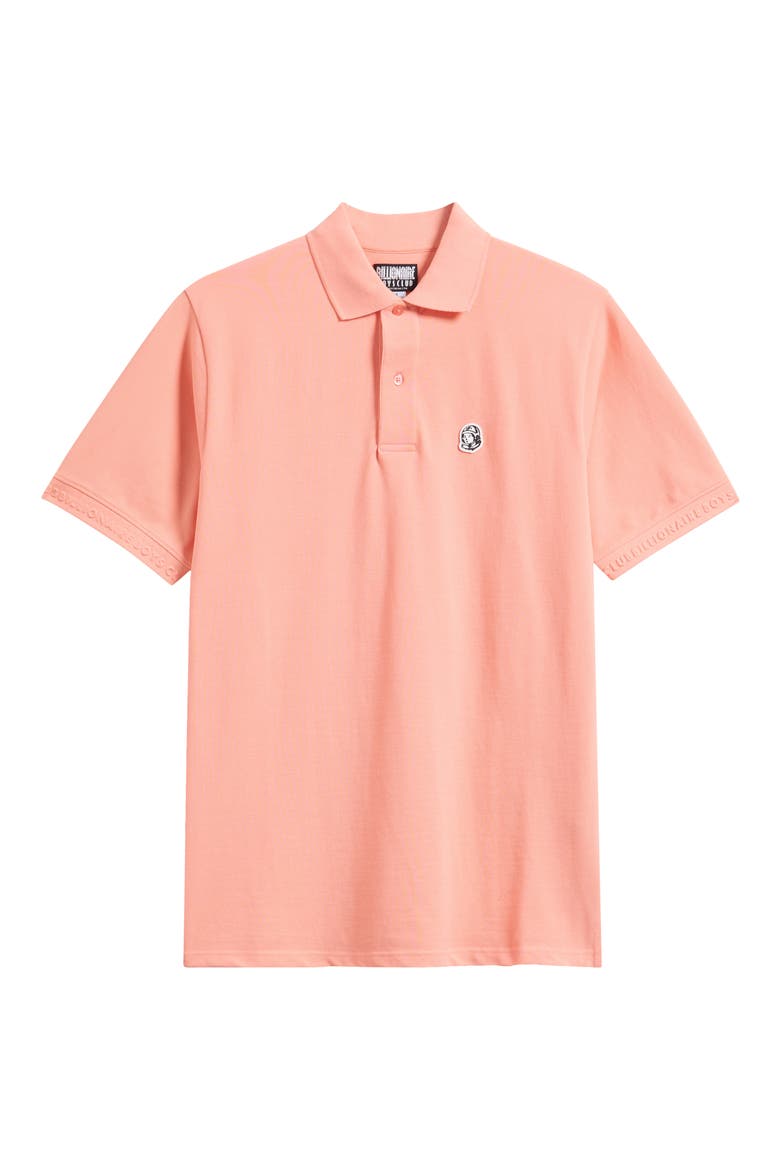 Landing Short Sleeve Polo, Alternate, color, PEACH AMBER