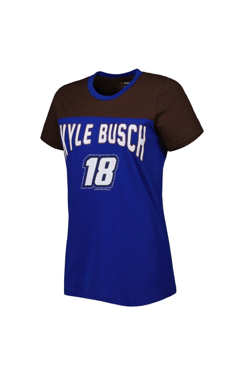 G-III 4HER BY CARL BANKS Women's G-III 4Her by Carl Banks Royal/Black Kyle Busch Box Score T-Shirt, Alternate, color, Royal