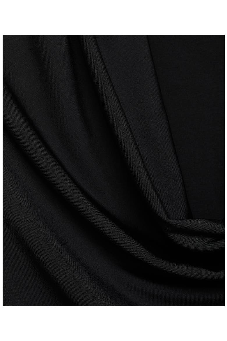 Drape Neck Top, Alternate, color, BLACK