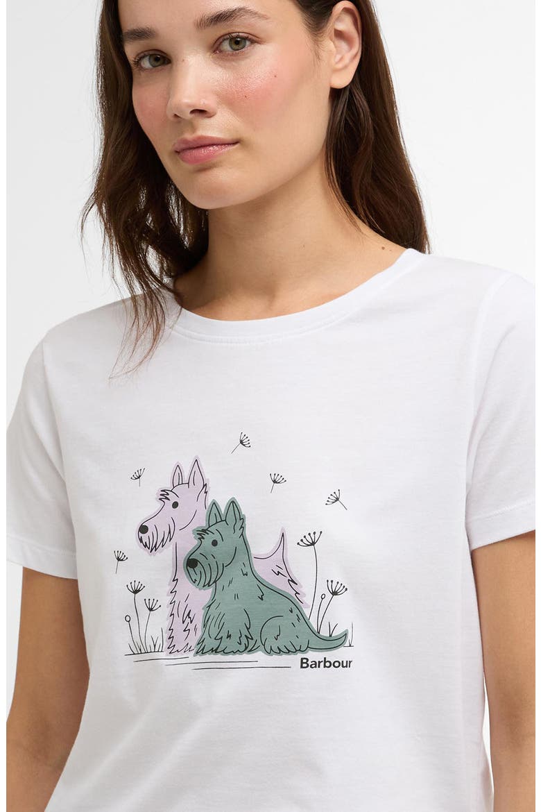 Clover Cotton Graphic T-Shirt, Alternate, color, WHITE