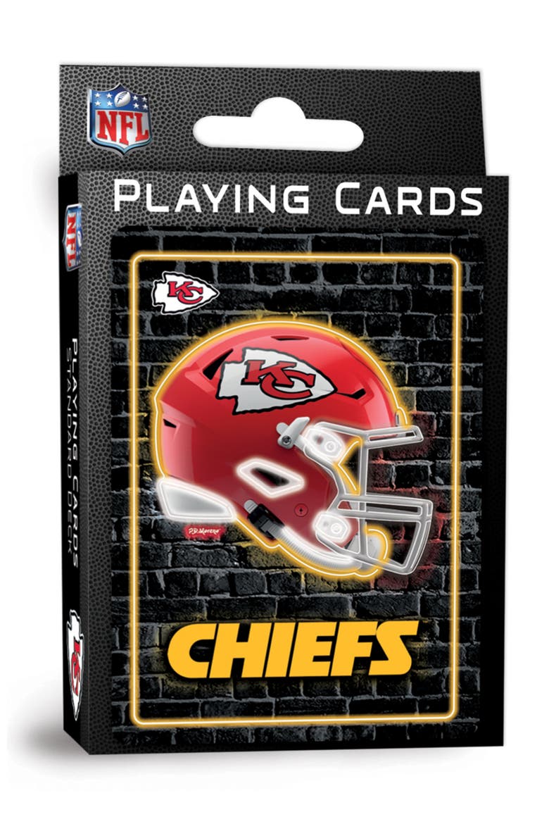 Kansas City Chiefs Neon Playing Cards, Main, color, Multicolor
